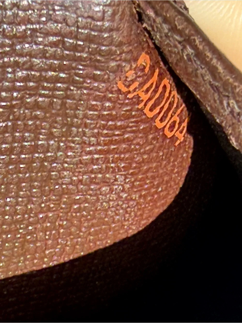 Louis Vuitton Brown Checker and Tan Leather Bifold Wallet